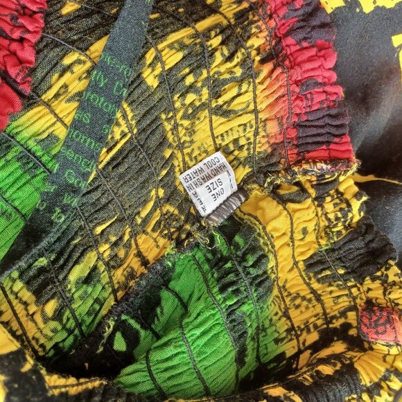 SOLD!--.Bob Marley Rasta Dress, Juniors One Size - Picture 6 of 8